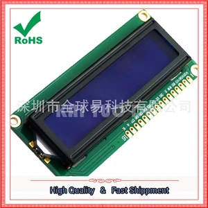 Blue Screen 1602A LCD 1602 5V White Font With Backlight LCD1602 LCD1602A Module