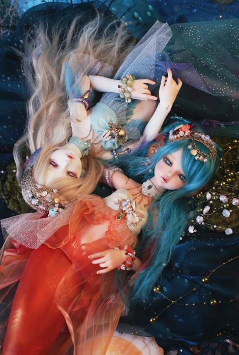 Высокое качество 1/4 BJD Кукла SD мода прекрасный Rico рыба Русалка шарнир реборн Модель Кукла с глазами для маленькой девочки подарок