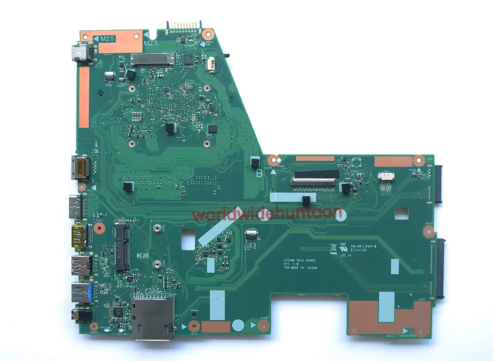 Классическая материнская плата для ноутбука Asus X551MA с ЦП SR1W4 N2830 поддержка USB 3 0 REV.