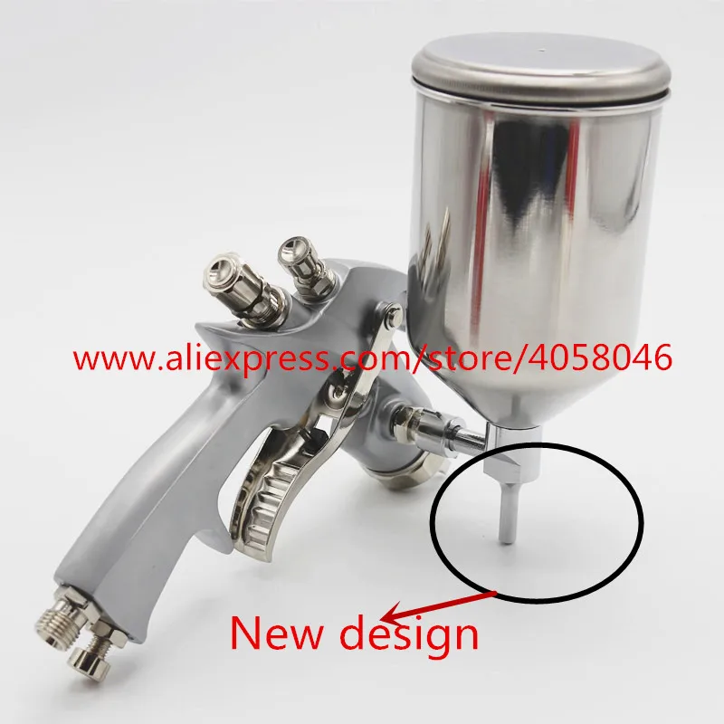 Пистолет-распылитель HVLP 801 мм из нержавеющей стали с гравитационной подачей