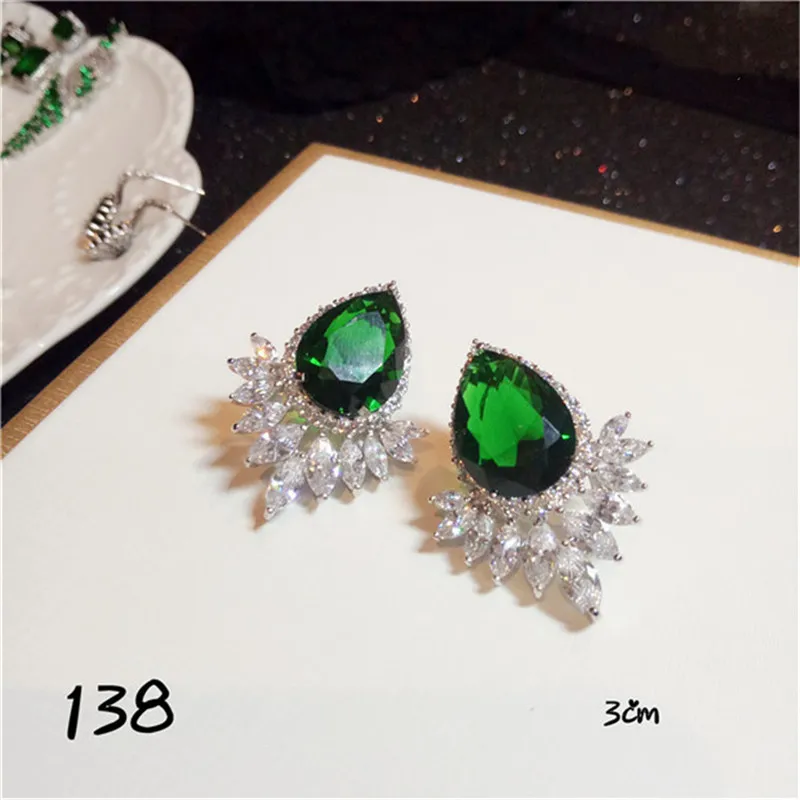 Висячие серьги для женщин S925 Стерлинговое Серебро-ювелирные изделия изумруд драгоценный камень роскошные винтажные длинные серьги темперамент хорошее ювелирное изделие