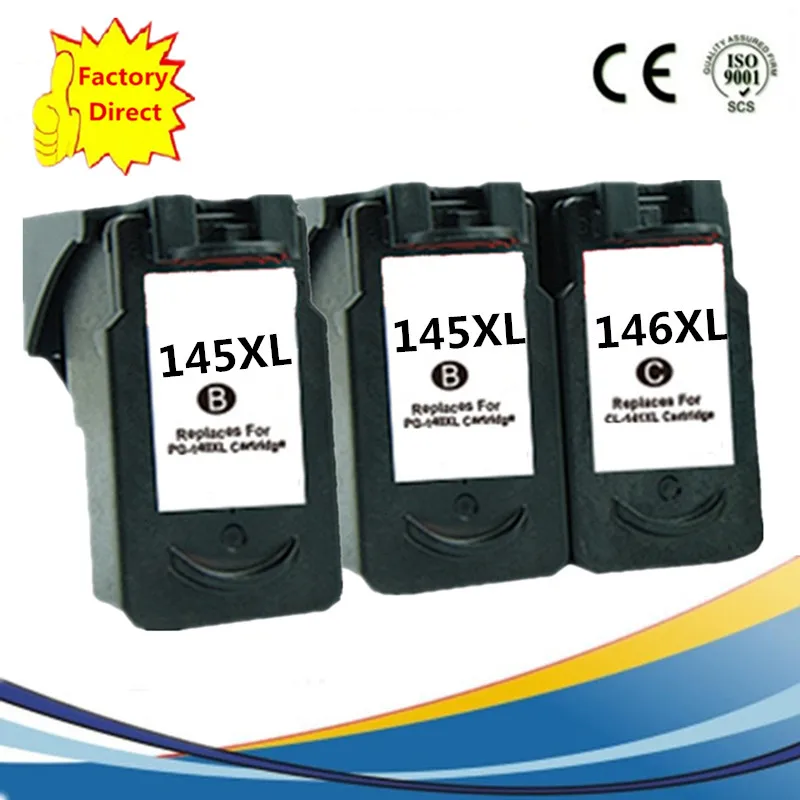 PG145XL PG 145XL цветовая температура 2410 XL CL 146XL чернильные картриджи восстановленные