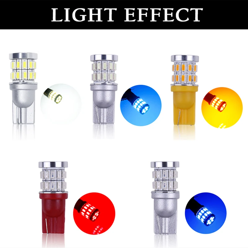 RXZ 1 шт w5w led T10 светодиодные лампочки Canbus 18SMD 3014 для парковки, сигнальный фонарь, внутренняя Карта Купол фары Дневные ходовые огни 12V Белый Амер яркий