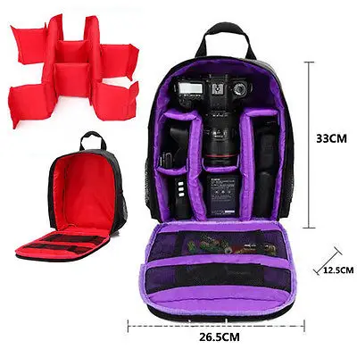 Нейлоновый водонепроницаемый контейнер для DSLR камеры рюкзак сумки на плечо