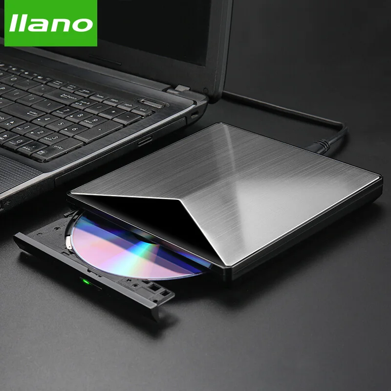 LLANO USB Оптический привод Внешний 3 0 CD/DVD ROM комбо DVD RW горелка для Dell/Lenovo/Mac OS ноутбук