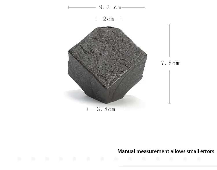 Черная грубая керамическая ваза Zen Lotus ароматическая бутылка с сушеными цветами