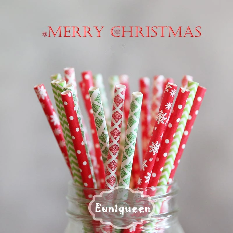 Euniqueen 25 шт. соломинки для напитков тематическая вечевечерние НКА Искусственные