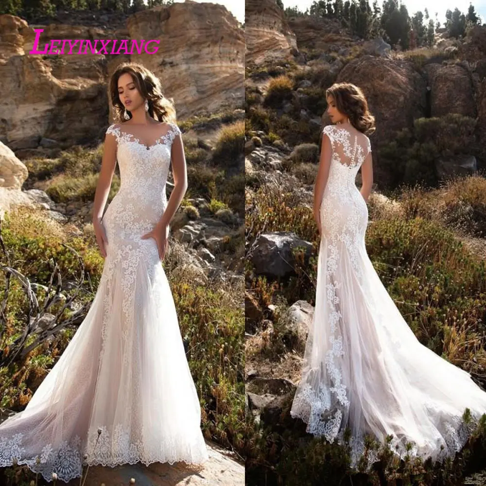 LEIYINXIANG 2019 свадебное платье сексуальное русалка Vestido De Noiva с открытой спиной