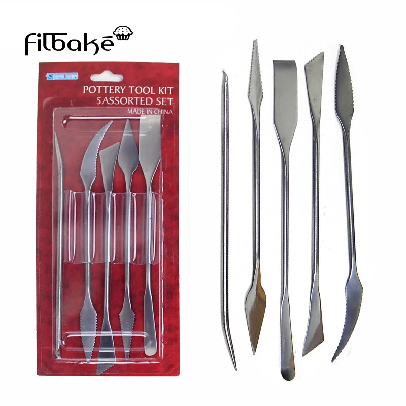 FILBAKE гончарные изделия Аксессуары Нержавеющая сталь для моделирования и резьбы
