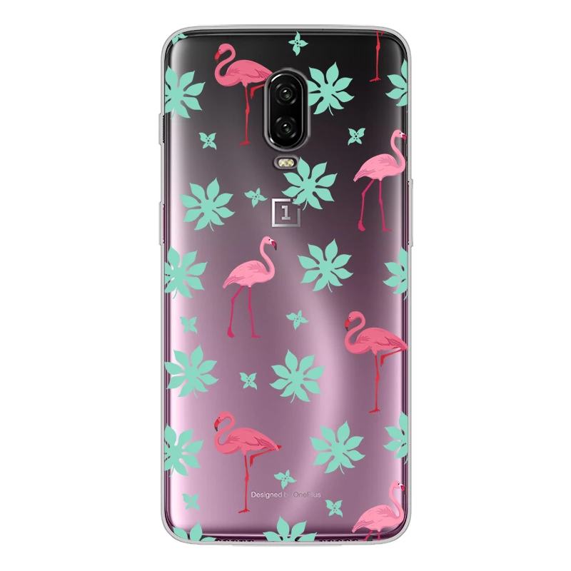 ciciber New Fashion Phone Cases For Oneplus 6T 5T 6 5 Case Soft TPU Back Cover for 1+6T 1+5T 1+5 1+6 Flamingo Pineapple Funda |