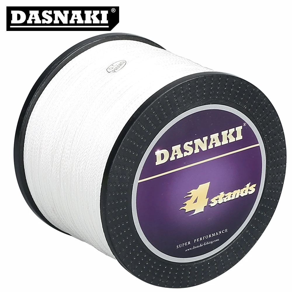 DASNAKI 500 м 12 100LB 4 нити PE плетеная супер Летающая леска 6 цветов на выбор