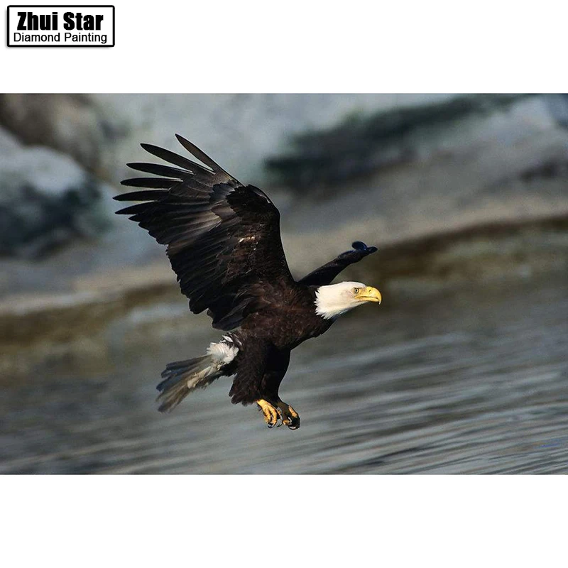 

5D diamond embroidery"eagle"icons living room decoration diy diamond painting plant 3D diamond mosaic christmas gift