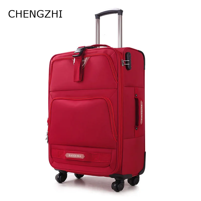 CHENGZHI 2" 24" 2" дюймовый импортный водонепроницаемый нейлоновый багаж на колесиках Спиннер чемодан на колесиках модные дорожные сумки на колесиках
