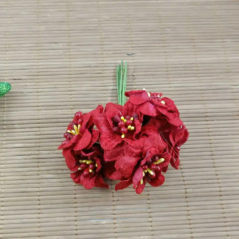 6 шт. A noiva cocar flor cocar doce caixa повязка на голову decorativas flores artificiais flores buques DE rosas simulacao