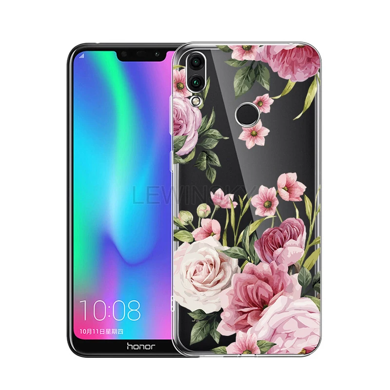 Кружевное платье с цветочным рисунком мягкий ТПУ чехол на huawei Honor 8X 8A 7A 7C Коврики 10 20 P10 P30 P20 lite Pro Nova 3i Y7 Y6 Y5 чехол Крышка