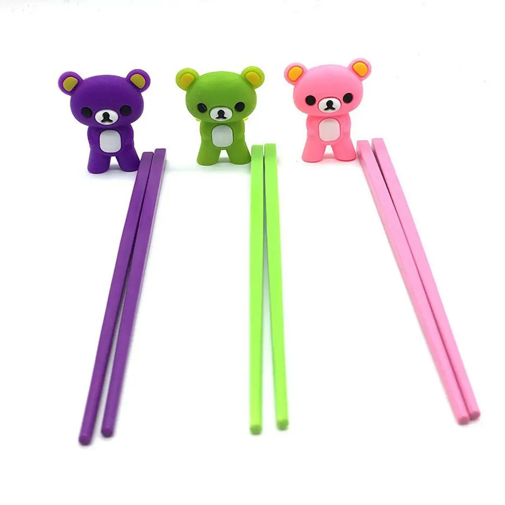 1 пара милый медведь детский помощник для обучения забавный подарок игрушка