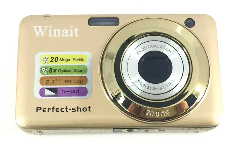 Профессиональная цифровая камера 20 Мп с 8 кратным оптическим зумом 4 цифровым 2 7