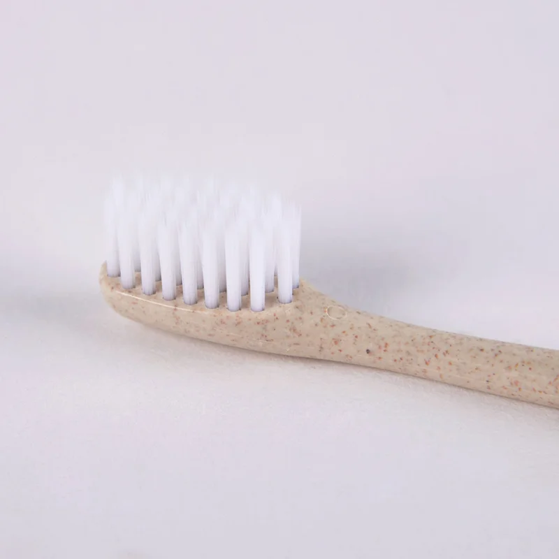 2 шт. Экологичная зубная щетка из пшеничной соломы креативная Мягкая для взрослых