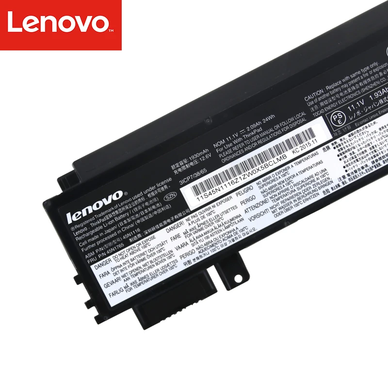 Оригинальный аккумулятор для ноутбука Lenovo ThinkPad X230s X240s 45N1119 45N1117 45N1765 45N1116 11 1 В 24