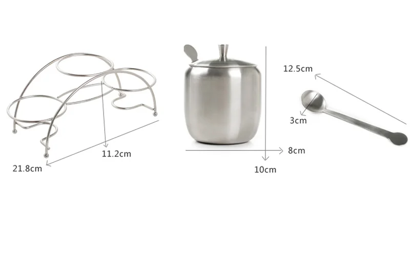 

Texture Stainless Steel Kitchen Spice Jar Top Grade 304 Stainless Steel Material Seamless Integration Matte Surface Spice Jar