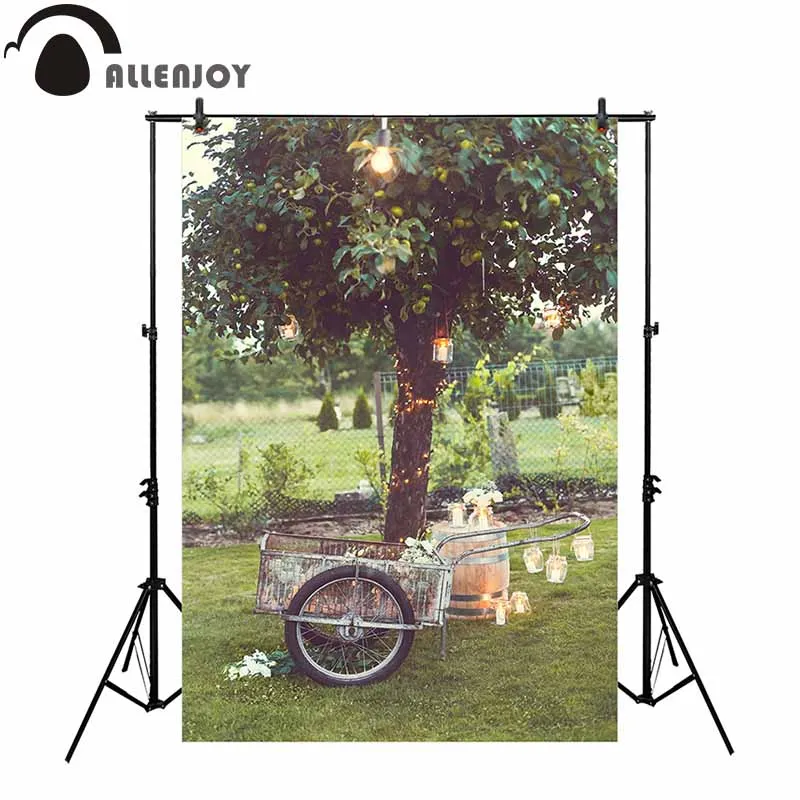 Allenjoy деревенская свадебная фотография фон тележка Природа Дерево фотосессия