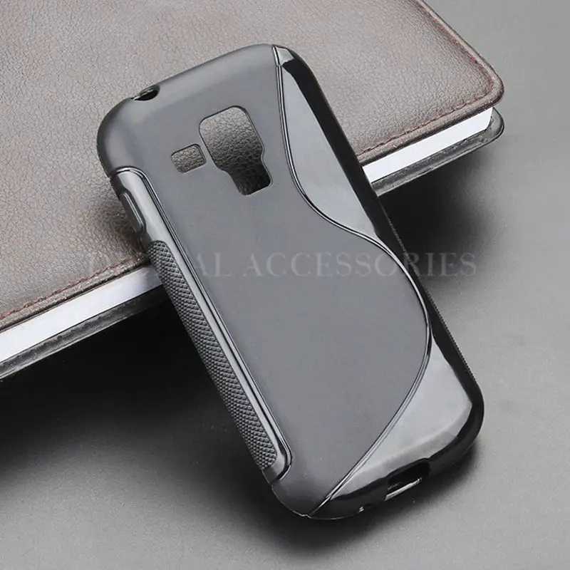 8 Color S-Line Skidding Gel TPU Slim Soft Case Back Cover For Samsung Galaxy S Duos S7562 Trend Plus S7580 S7582 silicone Cases | Мобильные