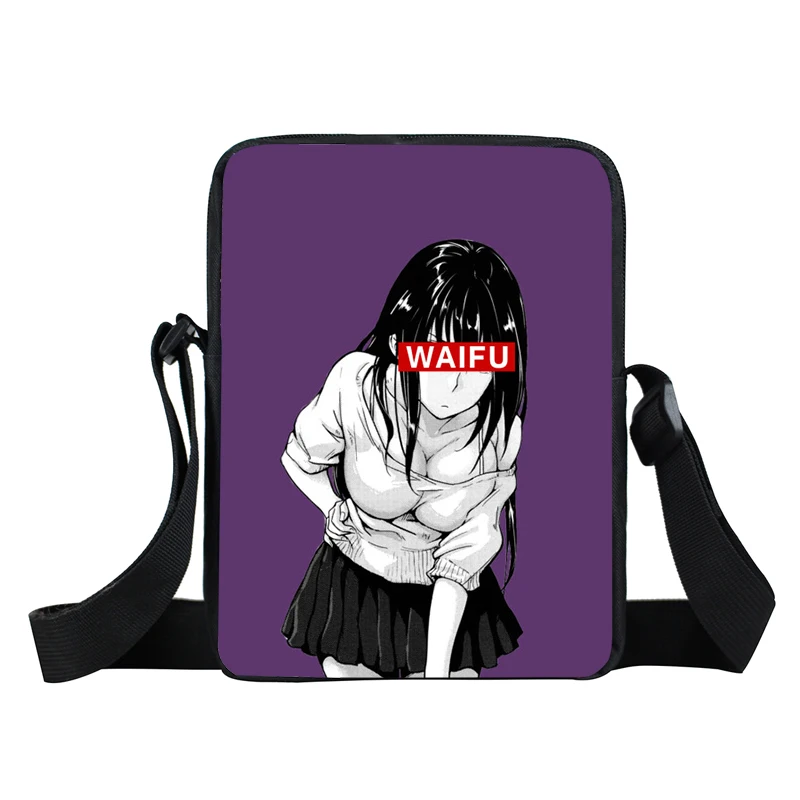 xkbsugoi06 Sugoi Senpai аниме Waifu новая Персонализированная сумка-мессенджер с принтом женская мужская сумка Детская маленькая сумка через плечо - Цвет: xkbsugoi06