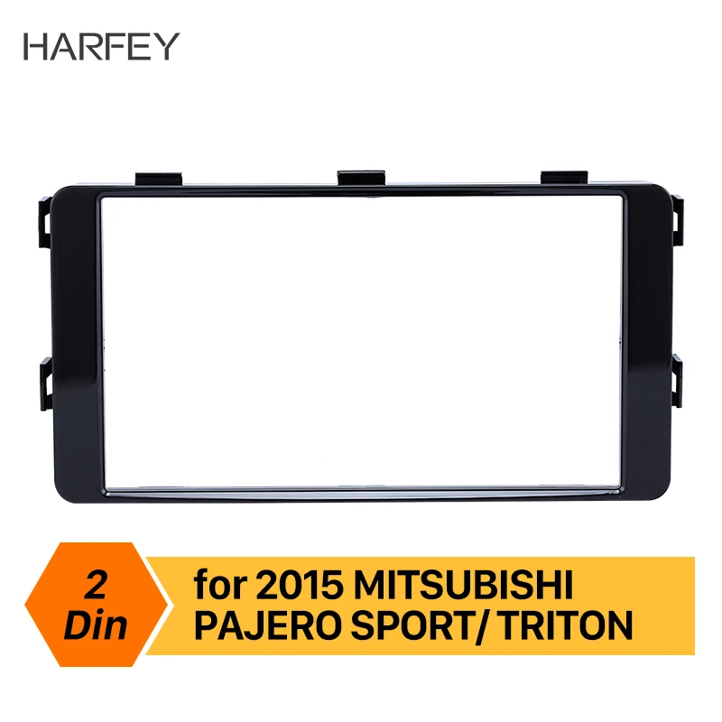 

Harfey двойной Din автомобильный радиоприемник для 2015 Mitsubishi Pajero Sport Triton Trim Dash CD установочный комплект рамка панель Крышка отделка