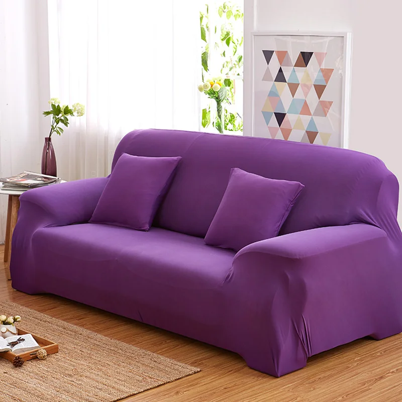 Purple Coqueena™ еврочехолы на диван и кресла, одноцветный - Цвет: Purple