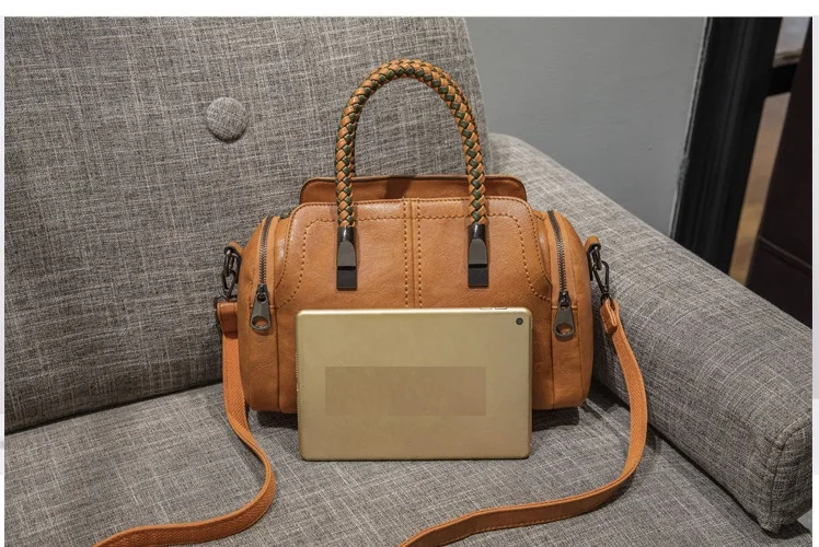 Простая женская кожаная сумка через плечо тоут сумки Bolsas Feminina корова 2019 C996|Сумки