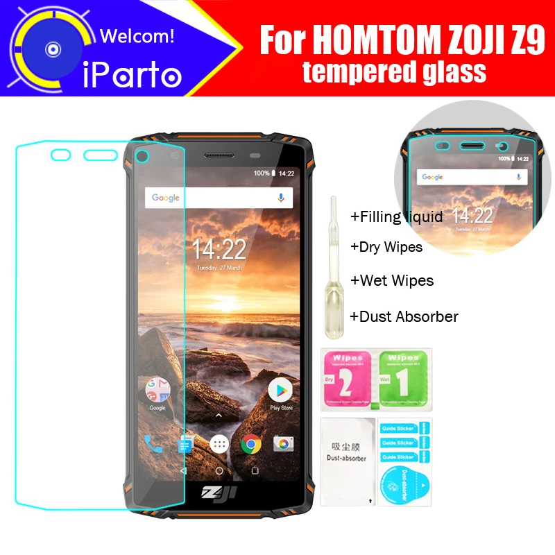Закаленное стекло HOMTOM ZOJI Z9 100% оригинал Премиум Защитная пленка 9H 2.5D для телефона