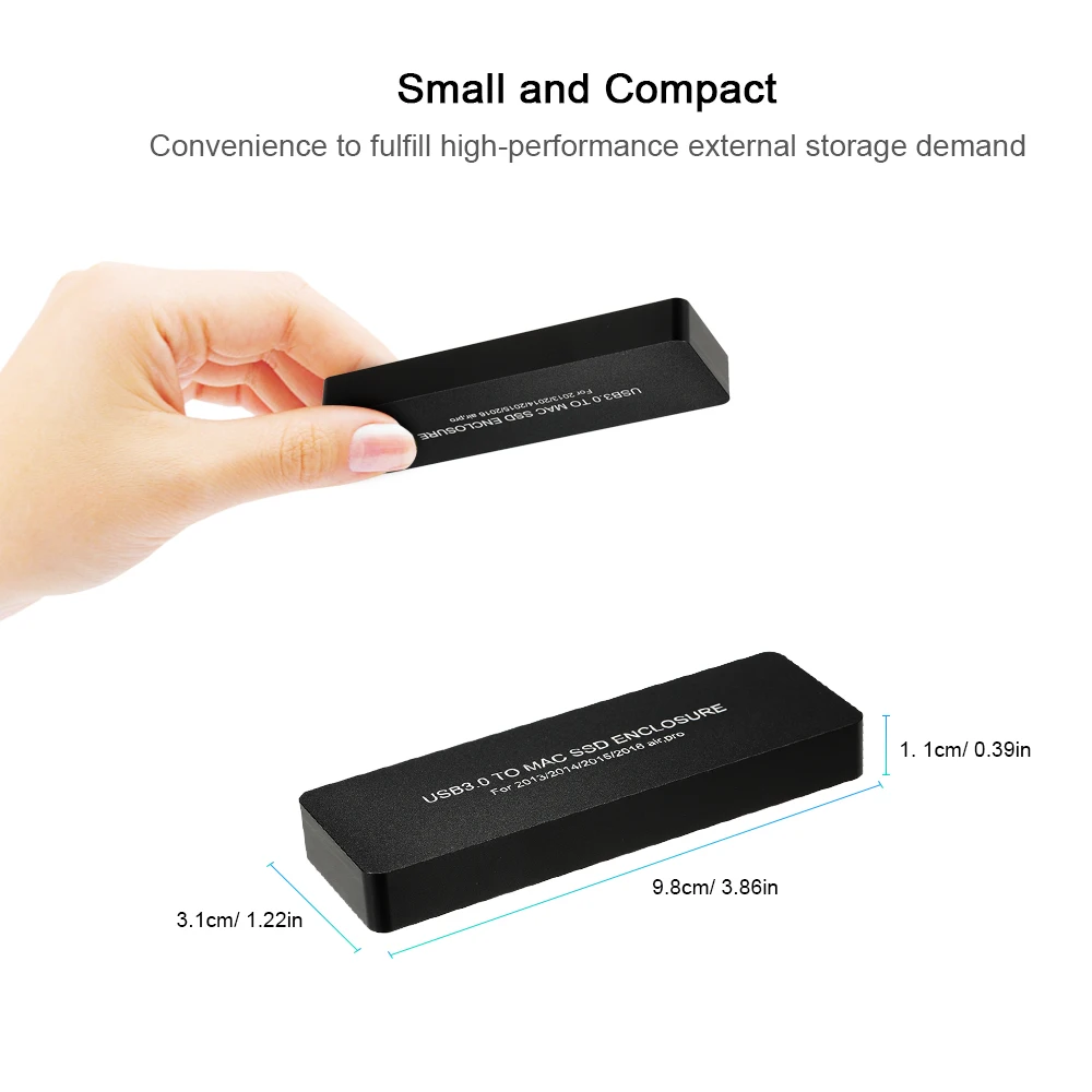 SSD Enclosure USB 3.0 to Hard Drive Reader Replacement for Macbook Air Pro Retina 2013 2014 2015 2016 | Компьютеры и офис