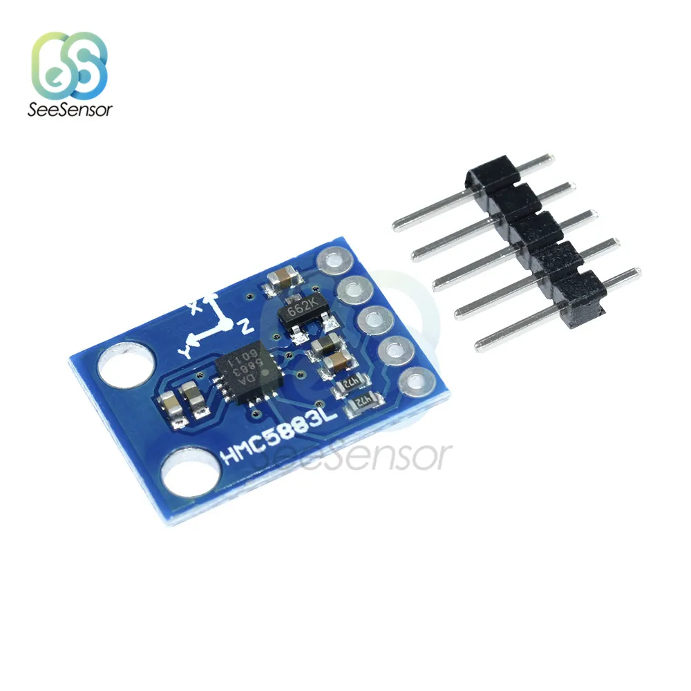 3 осевой магнитометр HMC5883 В 5 трехосевой компас сенсорный модуль для Arduino|Детали и
