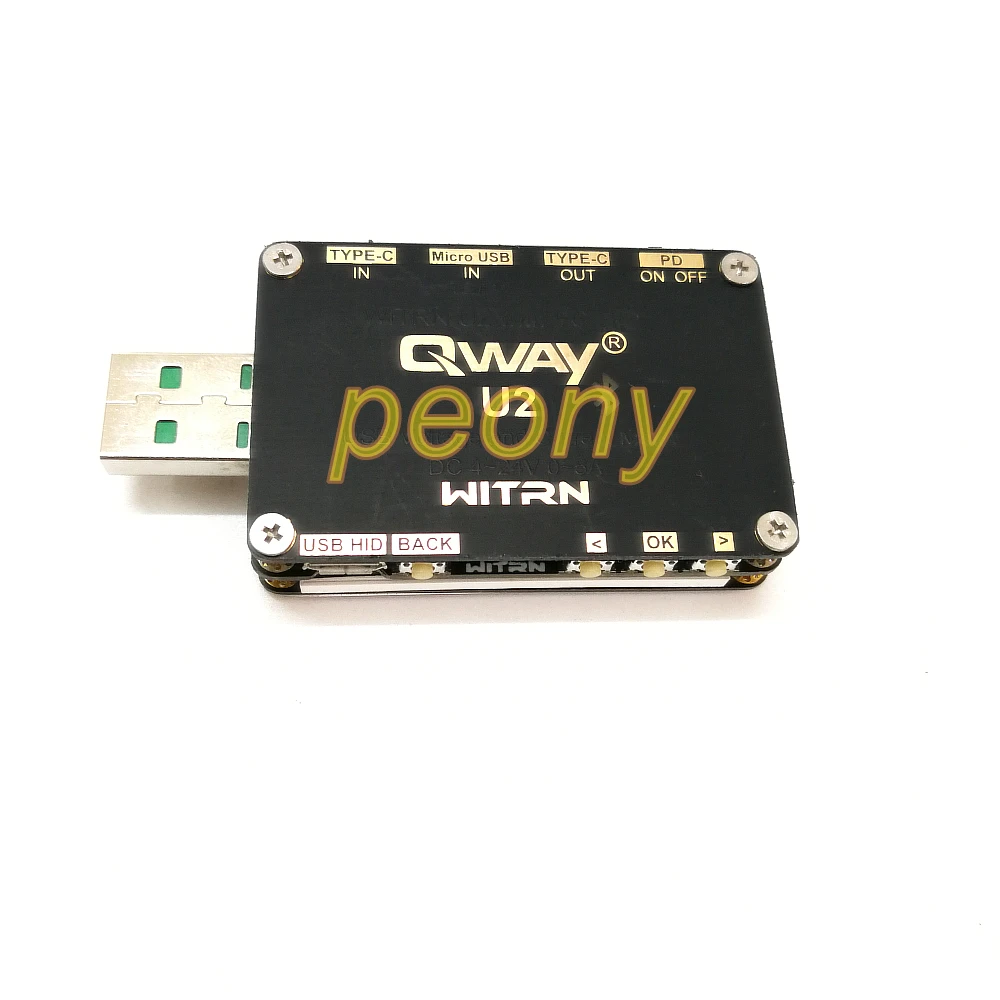 WEB-U2 вольтметр тока USB тестер QC4+ PD3.0 2 PPS протокол быстрой зарядки тест емкости