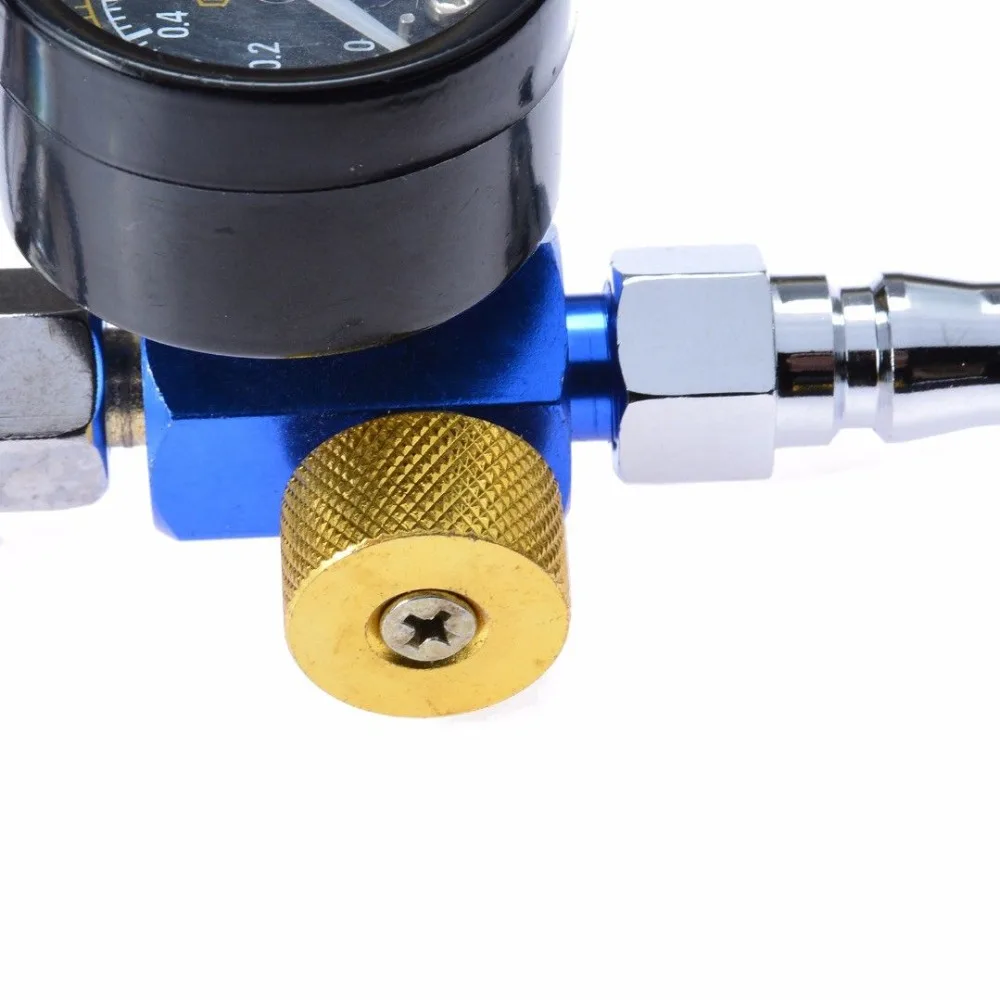 Высококачественный Воздушный пистолет распылитель манометр + встроенный