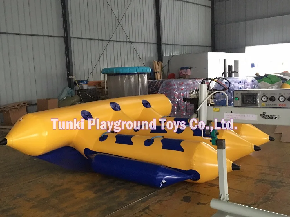 Надувные водные игры flyfish банан лодка, 0,9 мм ПВХ hypalon от Платона.(DHL, FedEx)+ Бесплатный вентилятор(CE/UL