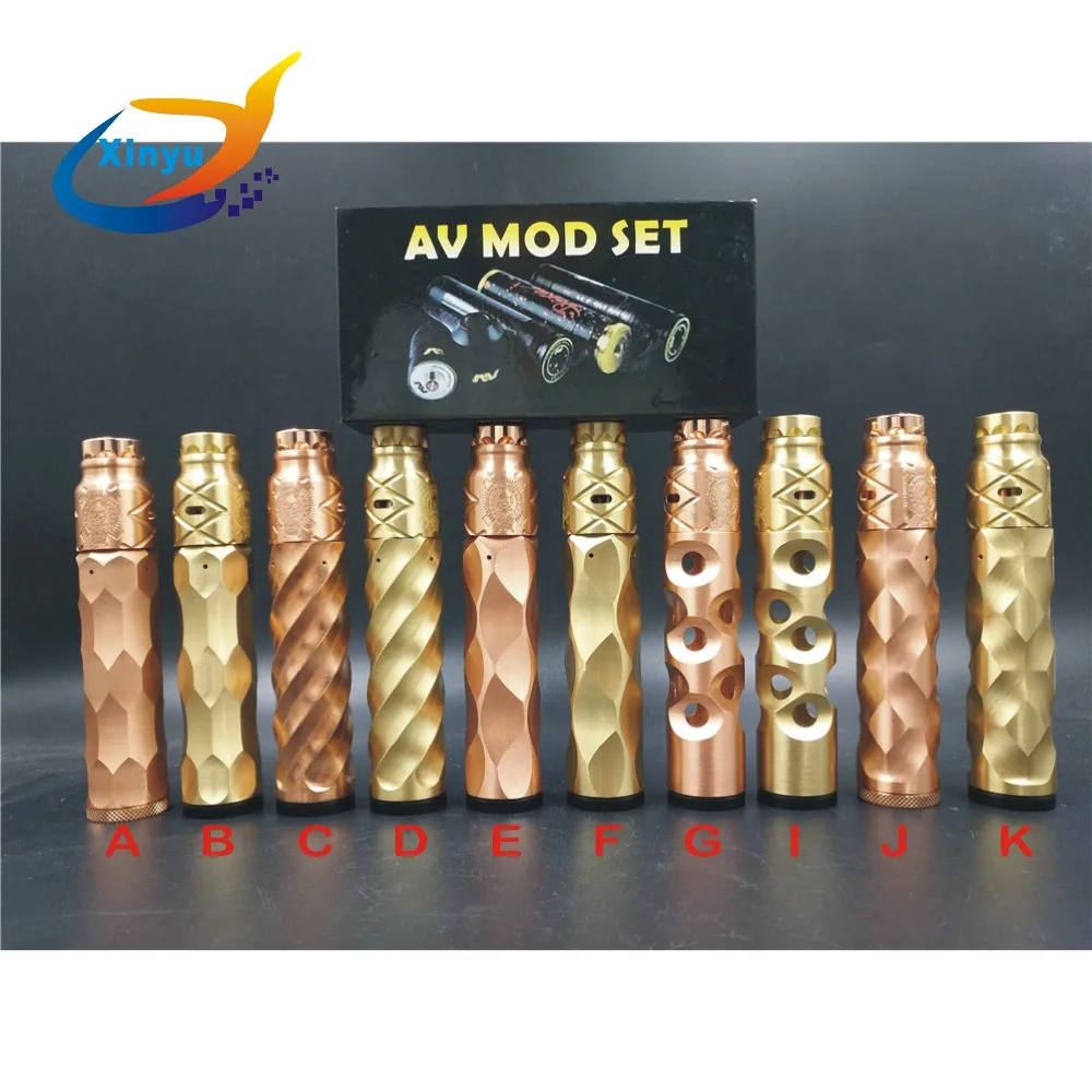 AV Combat KIT электронная сигарета 510 провод 18650 батарея коробка 25 мм диаметр мех мод