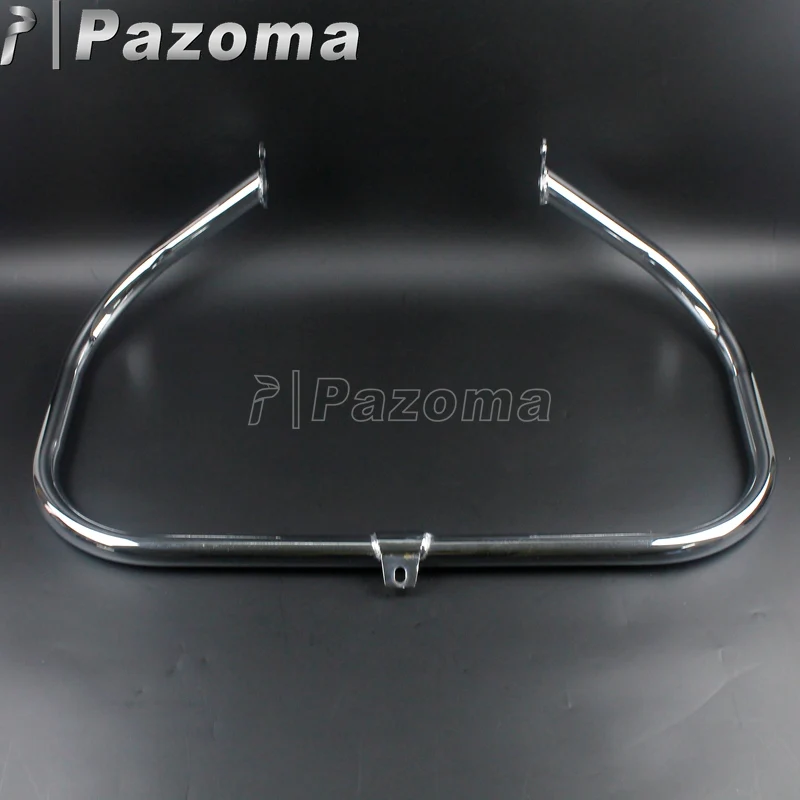 chrome Черный Мотоцикл Защита двигателя шоссе Крушение Бар для Harley Touring Road King Street Electra Glide FLHT FLHR FLHX Trike велосипеды - Цвет: chrome