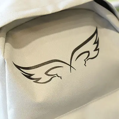 

Vintage Unisex Couple WING Canvas Backpack Rucksack College Shoulder School Bag