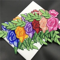 wholesale 10pcs 19 510cm embroidered sewing on patch iron on patch stickers for clothes sewing fabric applique supplies yh217