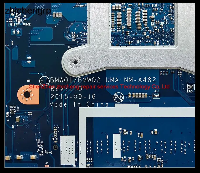 Zhichengrp для IdeaPad 300-15isk bmwq1/bmwq2 UMA nm-a482 5b20k38219 с i5-6200U Процессор DDR3L интегрированной платы