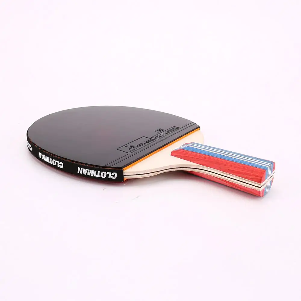 Professional Carbon Fiber Table Tennis Racket Blade Rubber With Double Face Pimples In | Rackets