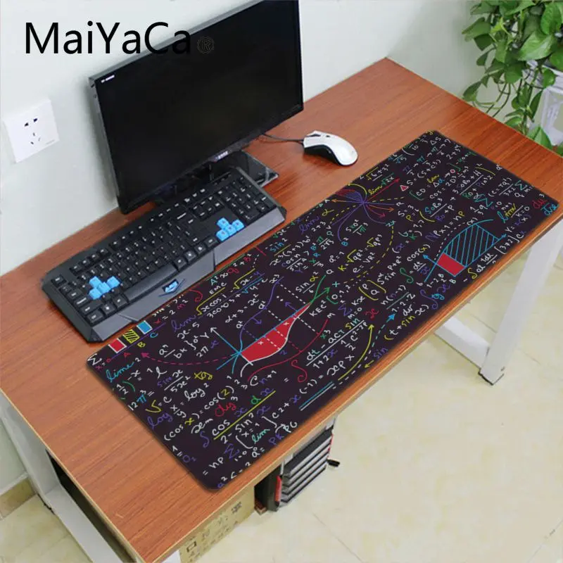 Lock Edge 30X70cm Maiyaca Геометрическая математическая формула геймерский игровой коврик для мыши xl скоростной коврик для мыши с клавиатурой ноутбук ПК Настольный коврик - Цвет: Lock Edge 30X70cm