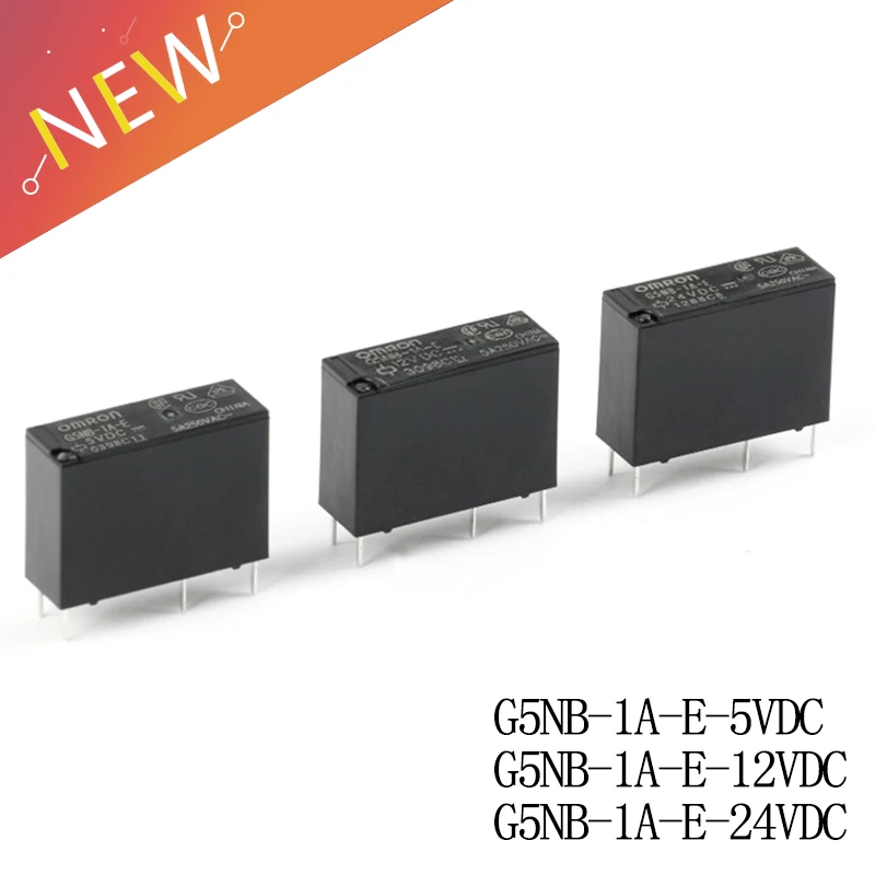 5 шт. 5A 250VAC 4PIN силовые реле G5NB 1A E 5VDC 12VDC 24VDC нормально открытые мини реле|Реле| |