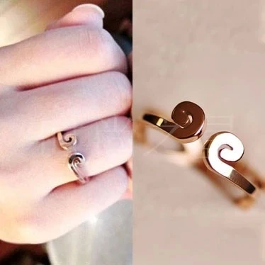 

YUN RUO Never Fade The Monkey King Ring Golden Hoop Ring 2017 New Design Titanium Rose Gold Color Fashion Jewelry Free Shipping