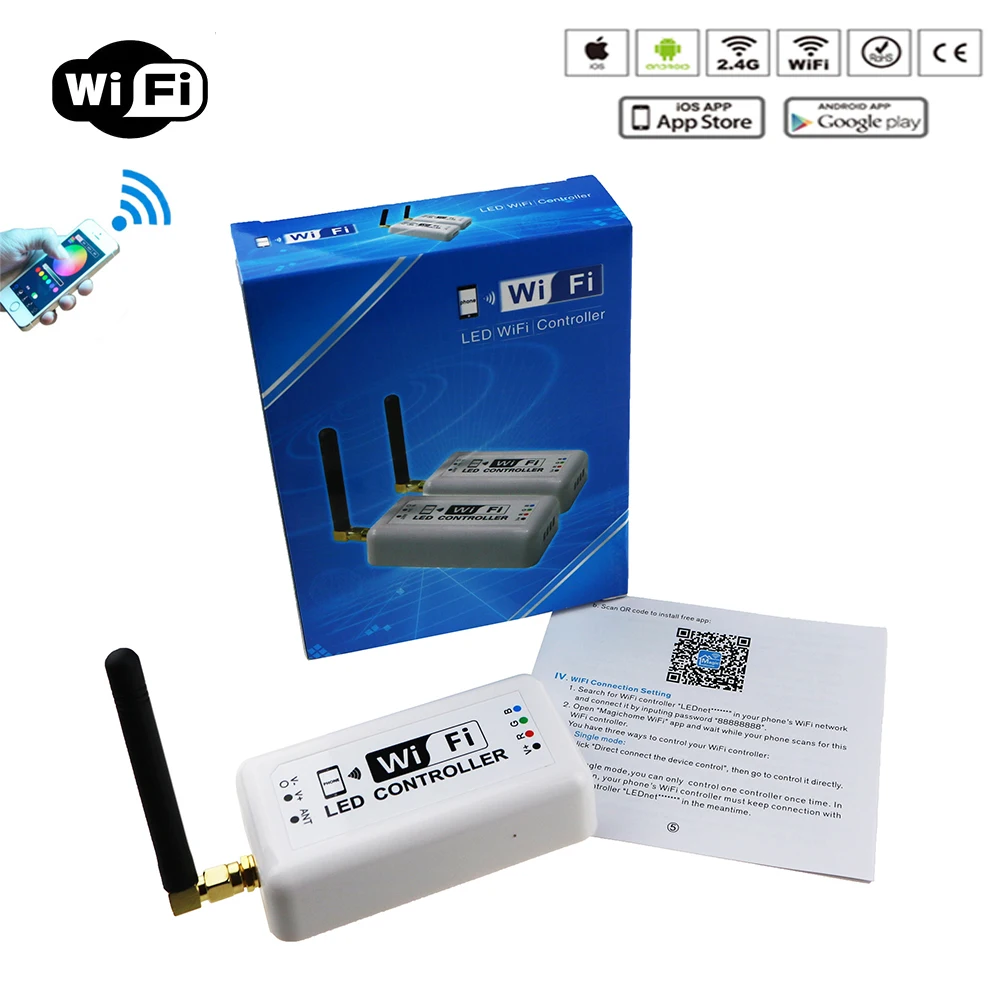 Управление светодиодными индикаторами RGB Wi Fi миллионов цветов ler370 12 А 2 4 ГГц