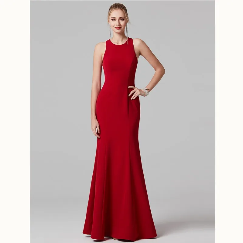 TS Couture Русалка/Труба Jewel шеи этаж Длина спандекс Формальное Платья для выпускного