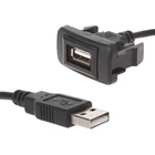 AUX USB порт кабель адаптер 12-24V шнур провод USB зарядный адаптер для Toyota VIGO