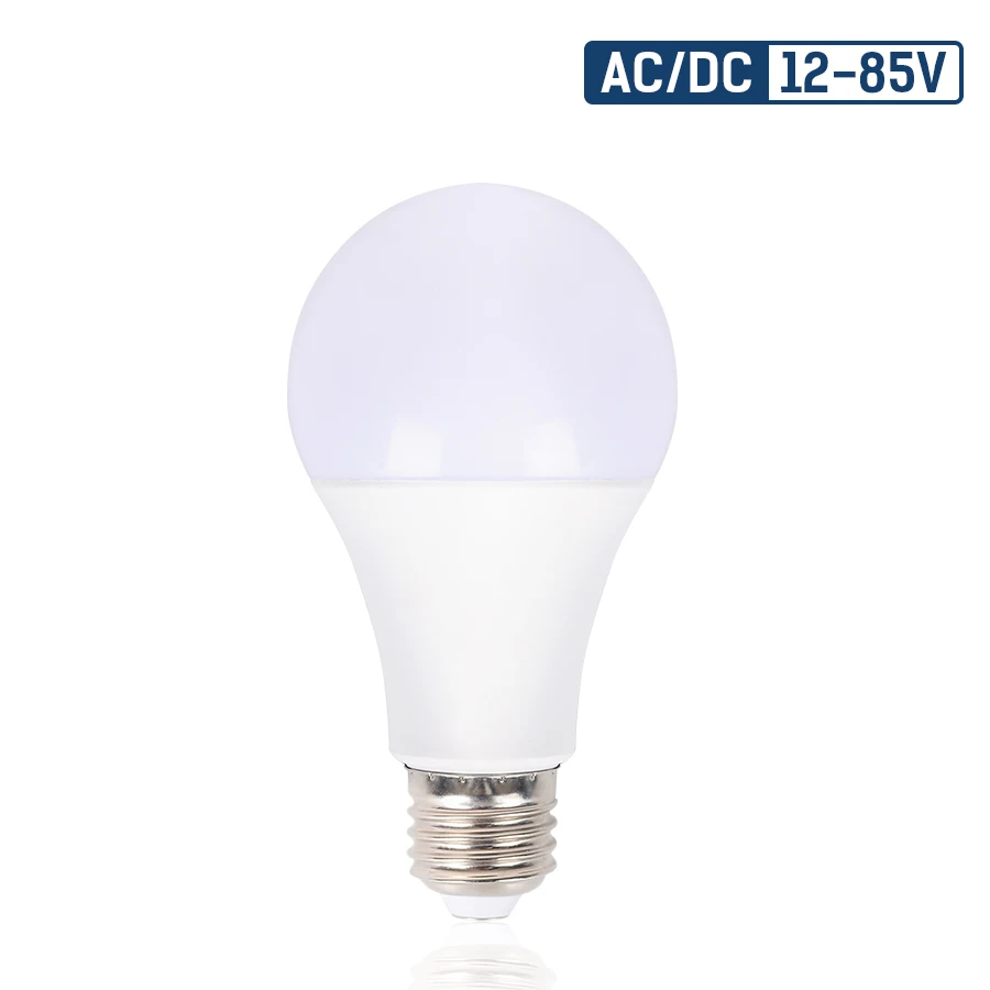 Светодиодные лампы AC/DC12 85V E27 Светодиодный Светодиодная лампа 5/9/15/20 Вт