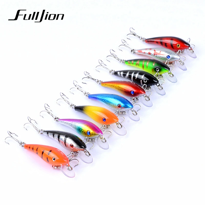 Рыболовные приманки Fulljion Minnow воблеры для ловли карпа из твердого пластика 10